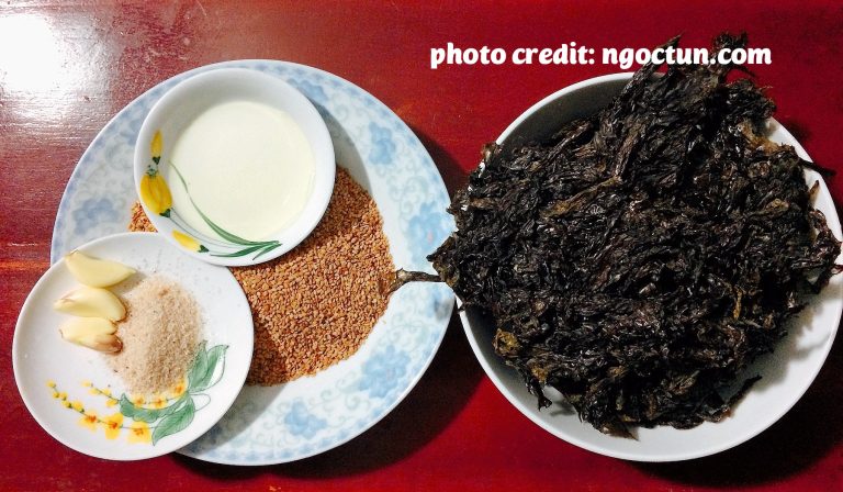 Cách làm rong biển sấy tỏi vừng