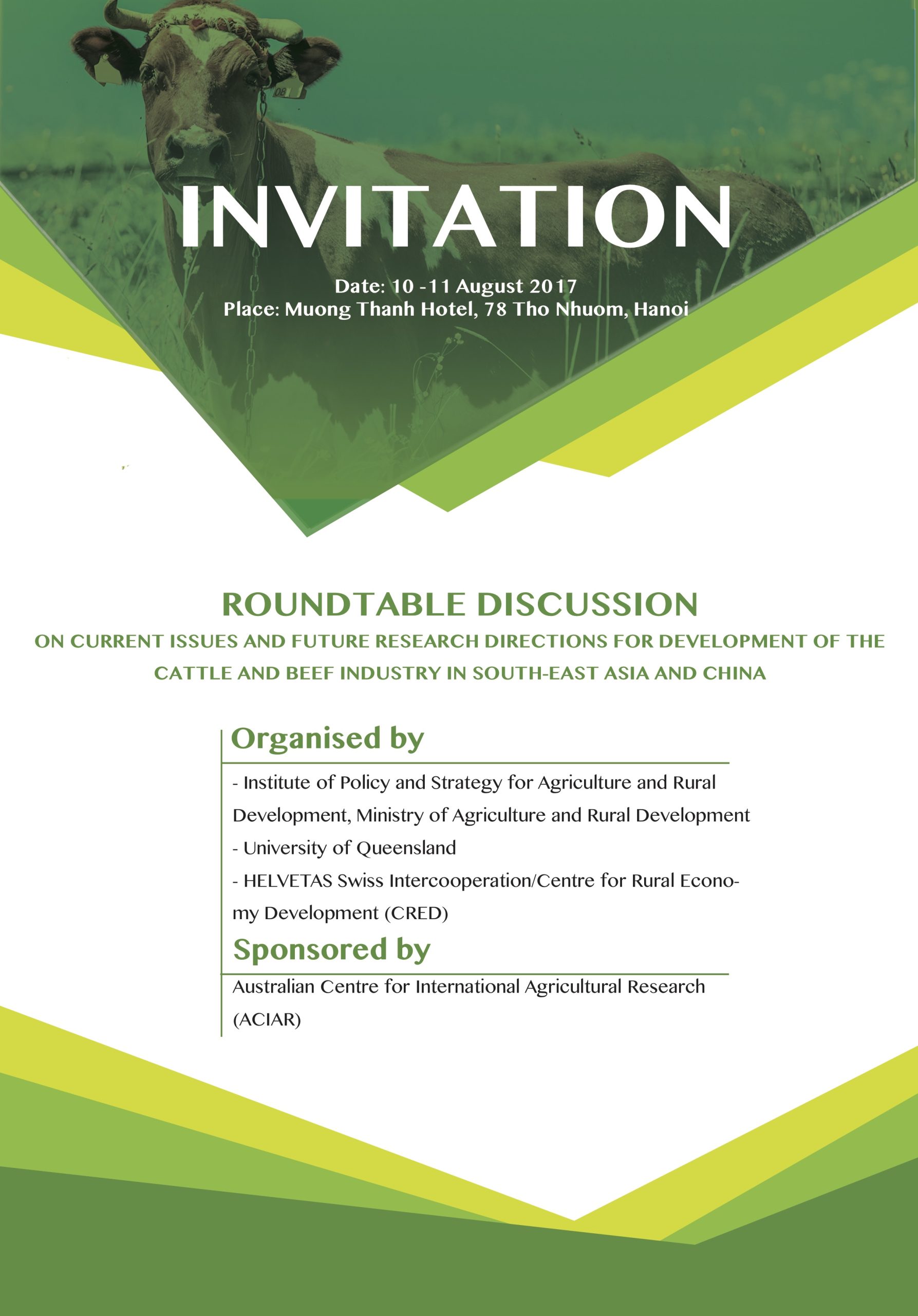 Flyer – Invitation to Beef Trade’s Round Table Discussion – Helvetas/ACIAR