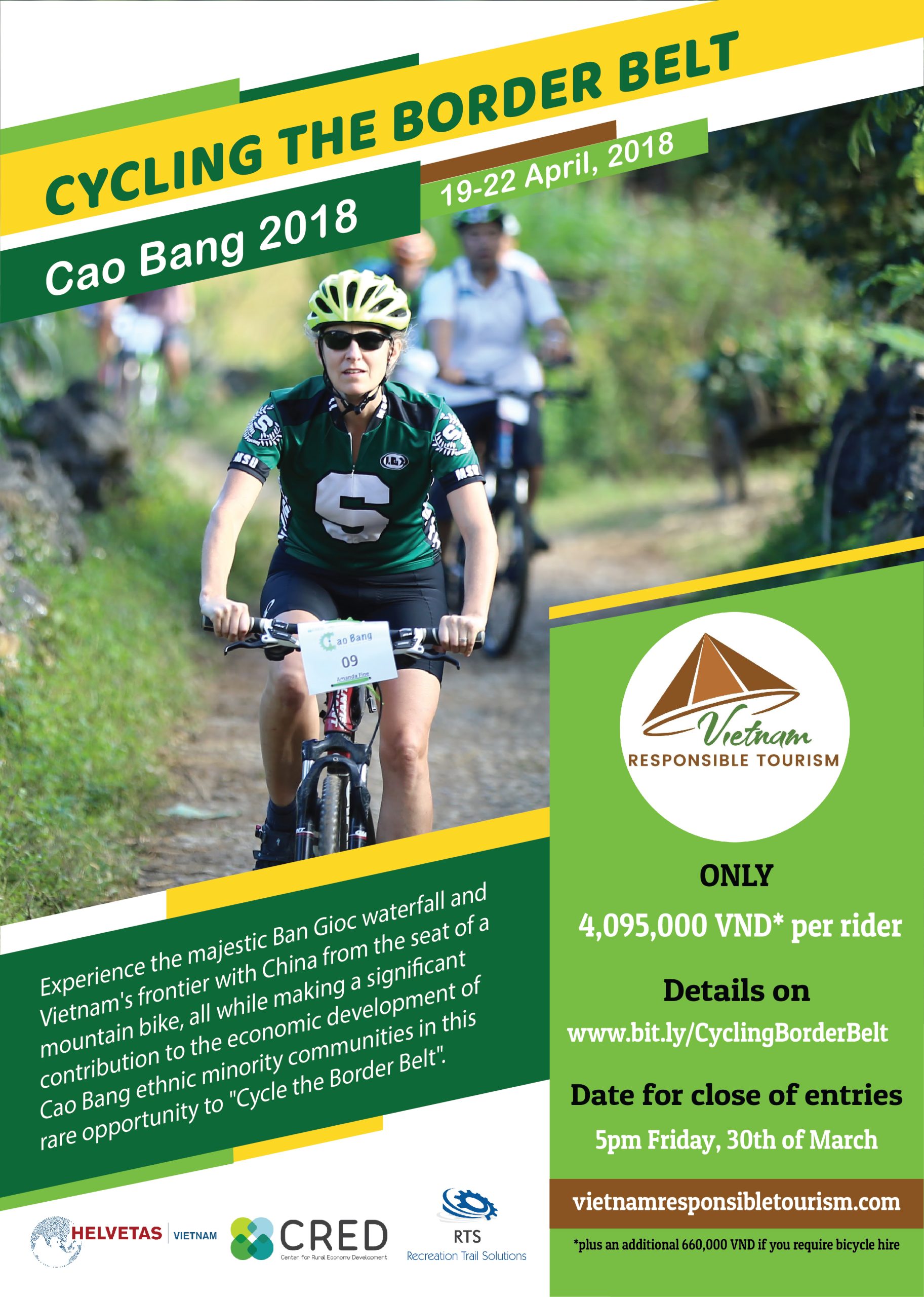 Flyer – Cycling the Border Belt Cao Bang 2018 – Helvetas/CRED